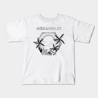 Aquaholic - tropical design Kids T-Shirt